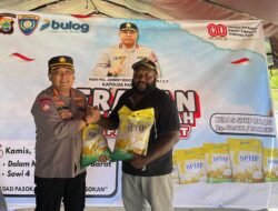 Direktorat Binmas Polda Papua Barat Laksanakan Gerakan Pangan Murah