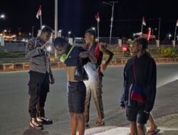 Wujudkan Kamtibmas Kondusif, Polres Mappi Lakukan Sweeping dan Patroli Menjelang HUT RI ke-80