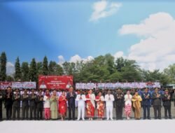 Kapolres Jayapura Hadiri Upacara Peringatan HUT RI ke-80 di Kabupaten Jayapura