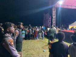 Polres Sarmi Laksanakan Pengamanan Pesta Rakyat HUT RI di Lapangan Merdeka