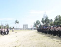Polda Papua Gelar Apel Pengecekan Personel Pengamanan Unjuk Rasa dan Pleno PSU Pilgub 2024