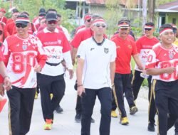 Semangat Kemerdekaan, Polres Keerom Tingkatkan Soliditas Lewat Olahraga Bersama