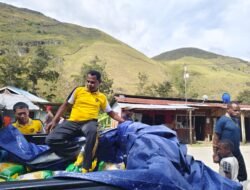 Polres Lanny Jaya Gelar Operasi Gerakan Pangan Murah Tahap II, Salurkan 1.000 Kg Beras di Dua Kampung