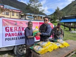 Polres Lanny Jaya Gelar Operasi Gerakan Pangan Murah Tahap 5
