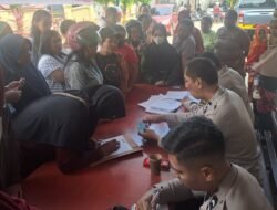 Gerakan Pangan Murah Polresta Manokwari Berlanjut hari ke 3 (tiga) 2 Ton Beras Tersalurkan