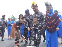 Susasana Penuh Khidmat Dalam Penyambutan Komandan Kodaeral X Jayapura