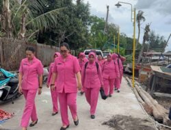 Polresta Jayapura Kota Salurkan Bantuan kepada Korban Kebakaran di Dok V Bawah
