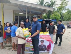 Polres Waropen Gelar Gerakan Pangan Murah, Salurkan 395 Kg Beras SPHP di Pasar Uri