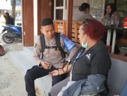 Subsatgas Keladi Sagu Gelar Pemeriksaan Kesehatan Gratis di Pertigaan Lampu Merah Bandara Sentani