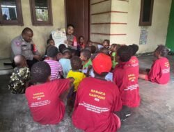 Satgas Si Ipar Polres Yahukimo Polda Papua Kembali Melakukan Kelas Ceria