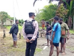 Polres Asmat Laksanakan Olah TKP dan Upaya Evakuasi Jenazah Korban Penembakan di Kampung Ulakin