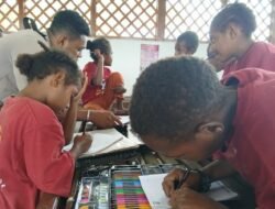 Program si-ipar operasi rasaka cartenz 2025 polres pegunungan bintang hadir memberikan edukasi dan motivasi belajar kepada anak-anak di kab. pegunungan bintang
