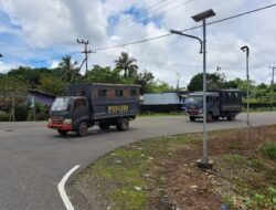 Patroli Gabungan Polres Yahukimo dan Brimob Yon A BKO Polda Papua Jaga Stabilitas Kamtibmas di Kota Dekai