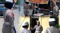 Polwan Ditlantas Polda Papua Gelar Patroli Humanis “Pinang Biru” dalam Program Polantas Menyapa