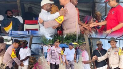 Polsek Bokondini Salurkan Bantuan untuk Pembangunan Gereja Yerusalem