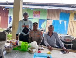 Kanit Binmas Polsek Muara Tami Lakukan Sambang ke Pedagang Pasar