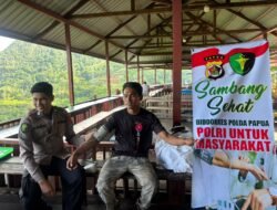 Biddokkes Polda Papua Gelar Sambang Sehat di Skyland Abepura