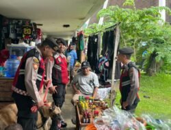 Unit Satwa K-9 Ditsamapta Polda Papua Gelar Patroli Di Wilayah Perbatasan RI–PNG