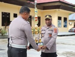 Gemilang di Hari Sumpah Pemuda, Tim Voli Polres Sarmi Raih Juara Umum