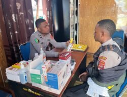 Dokkes Polres Tolikara Lakukan Pemeriksaan Kesehatan Rutin Untuk Jamin Kebugaran Personel