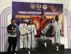 BTC Polres Fakfak Torehkan Prestasi Gemilang di Kejuaraan Taekwondo Bupati Cup Fakfak Iii Tahun 2025