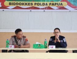 Personil Polres Sarmi Ikuti Penyuluhan Kesehatan Pencegahan dan Pengendalian Penyakit Sifilis dari Biddokkes Polda Papua