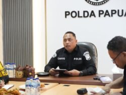 Polda Papua Gelar Rapat Kinerja Kehumasan Bersama Polres Jajaran Melalui Zoom Meeting