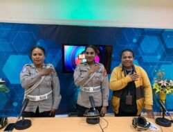 Ditlantas Polda Papua Sapa Masyarakat Lewat Patroli Udara dan Siaran RRI