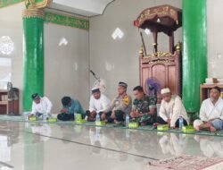Kapolsek Bonggo Hadiri Pengajian Rutin BKMT Bonggo Raya di Masjid Al-Muhajirin Kiren SP1