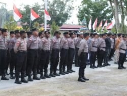 Polres Keerom Laksanakan Apel Kesiapsiagaan Jelang Kalender Kamtibmas