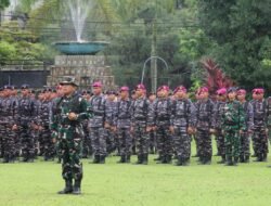 Dandim 1310/Bitung Letkol Inf Dewa Made DJ Jadi Komandan Apel Gelar Pasukan dan Peralatan Siaga Bencana