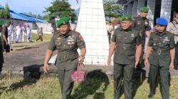 Ziarah Rombongan, Dandim 1310/Bitung, Tegaskan Ikrar Bakti Di Hari Juang TNI AD Ke-80