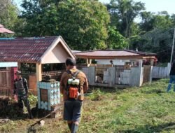 Semarak Hari Juang Infanteri Ke-77, Kodim 1310/Bitung Gelar Karya Bakti Pembersihan Pekuburan Umum