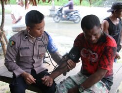 Subsatgas Keladi Sagu Ops Rasaka Cartenz Gelar Pemeriksaan Kesehatan di Kali Ular, Bambar Doyo Baru