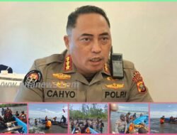 Respons Cepat Polairud Polres Waropen Selamatkan Seluruh Korban Laka Laut di Saireri