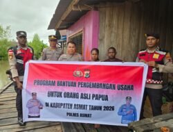 Polres Asmat Salurkan Bantuan Pengembangan Usaha bagi Orang Asli Papua