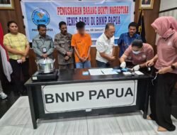 Pastikan Akuntabilitas, Bid Labfor Polda Papua Uji Keaslian Barang Bukti Sebelum Dimusnahkan di BNNP