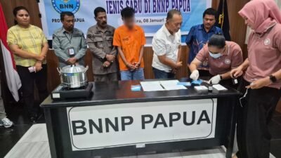 Pastikan Akuntabilitas, Bid Labfor Polda Papua Uji Keaslian Barang Bukti Sebelum Dimusnahkan di BNNP