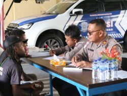 Wujud Kepedulian Polri, Panitia Natal Polda Papua Gelar Perpanjangan SIM Gratis
