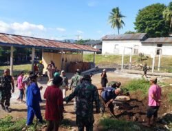 Wujud Kemanunggalan TNI-Rakyat, Koramil 1310-05/Kauditan, Laksanakan Karya Bakti di Lokasi KDKMP