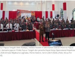 Gubernur Papua Tengah Tegaskan Pentingnya Penguatan Komitmen Polda Jaga Keamanan Daerah