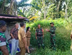 Pastikan Survey Lahan Berjalan Aman, Danramil 05 Kauditan Kawal Pengukuran Lokasi KDKMP