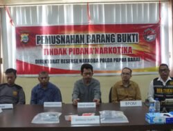 Polda Papua Barat Musnahkan 30,67 gram Narkotika jenis Sabu