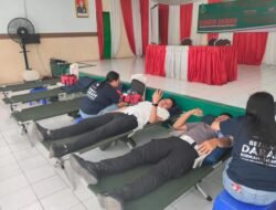 Wujud Kepedulian Terhadap Sesama, Kodim 1310/Bitung dan Koramil Jajaran Gelar Donor Darah Peringati HUT Persit Ke-80