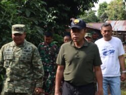 Dandim 1310/Btg Dampingi Danrem 131/Stg Tinjau dan Pastikan Sasaran Pembangunan Jembatan Siap Dibangun
