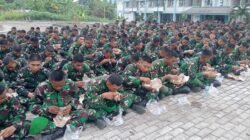 Dandim 1310/Bitung Sambut Kedatangan Prajurit Yonif TP 916/SDY di Lokasi Marshaling Area