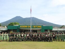Sebagai Bentuk Penghargaan dan Penghormatan, Dandim 1310/Bitung Lepas Anggota Pindah Satuan dan Purna Tugas