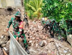 Aksi Sigap Gerak Cepat Bantu Warga, Kodim 1310/Bitung Beri Pertolongan Korban Bencana Gempa