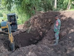 Dengan Dukungan Alat Berat, Pembangunan Jembatan Perintis Garuda di Kelurahan Rap-Rap Wilayah Kodim 1310/Bitung Dipercepat