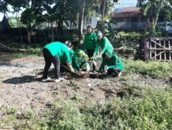 Sambut HUT ke-80, Persit Cabang LXII Kodim 1310/Bitung Gelar Aksi Gerakan Indonesia Asri dan Penanaman Pohon